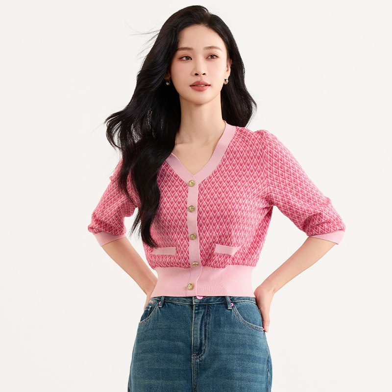 佳人苑针织衫女春季新款J415045
