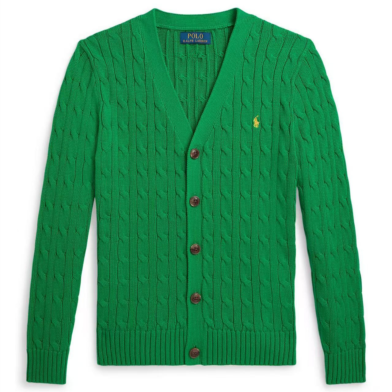 【美国直邮Ralph Lauren拉夫劳伦老钱风 V领 男大童 麻花开衫毛衣