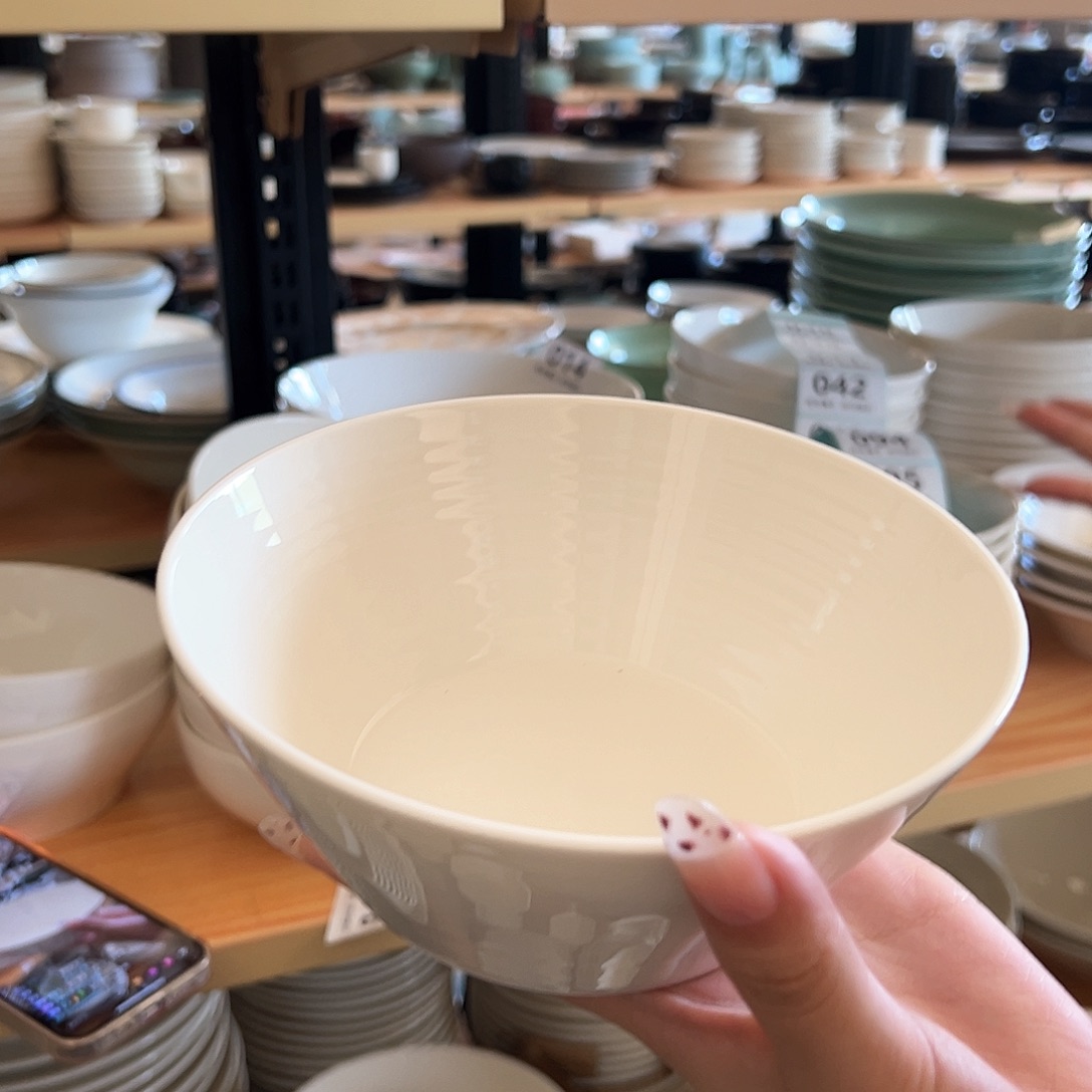新骨瓷038微瑕暖白6.25寸皇家rd 面碗 米饭碗