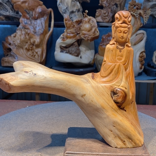 柏木（崖柏）根雕摆件