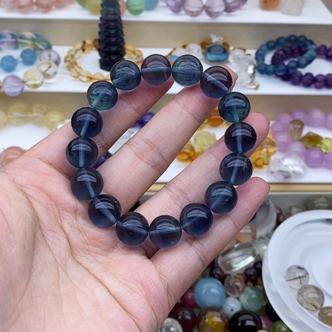 未镶嵌手链萤石蓝萤石