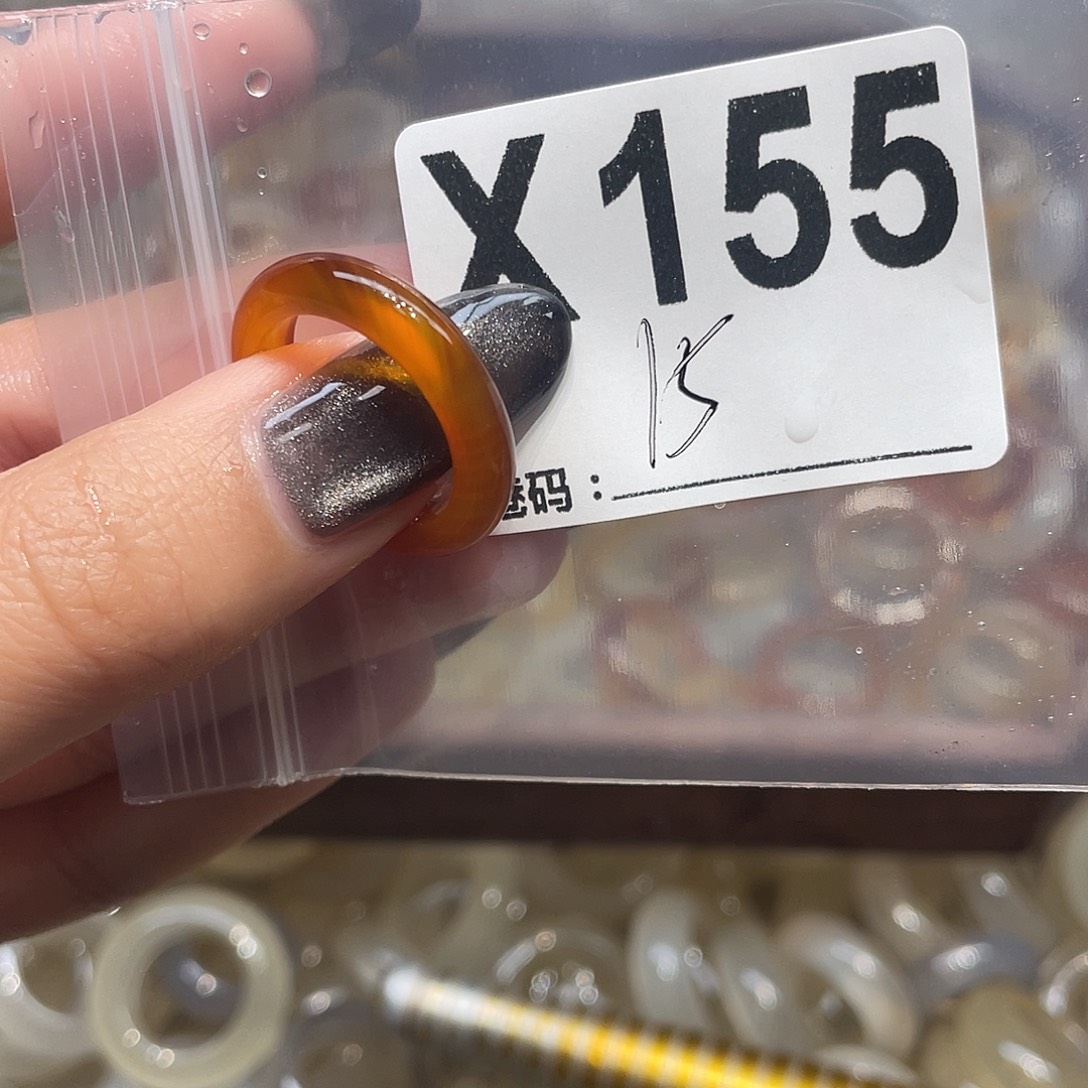 玛瑙/玉髓未镶嵌戒指155