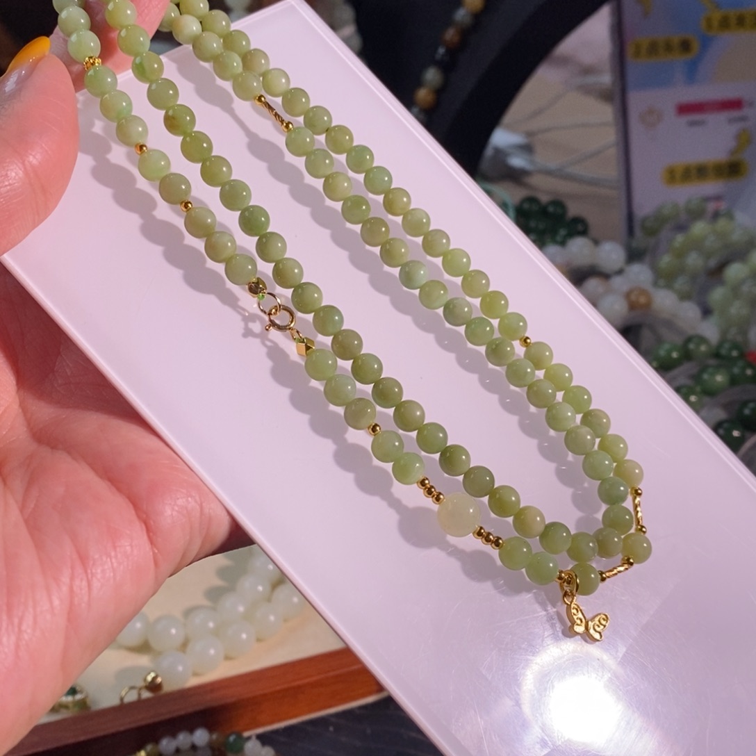 和田玉未镶嵌手链