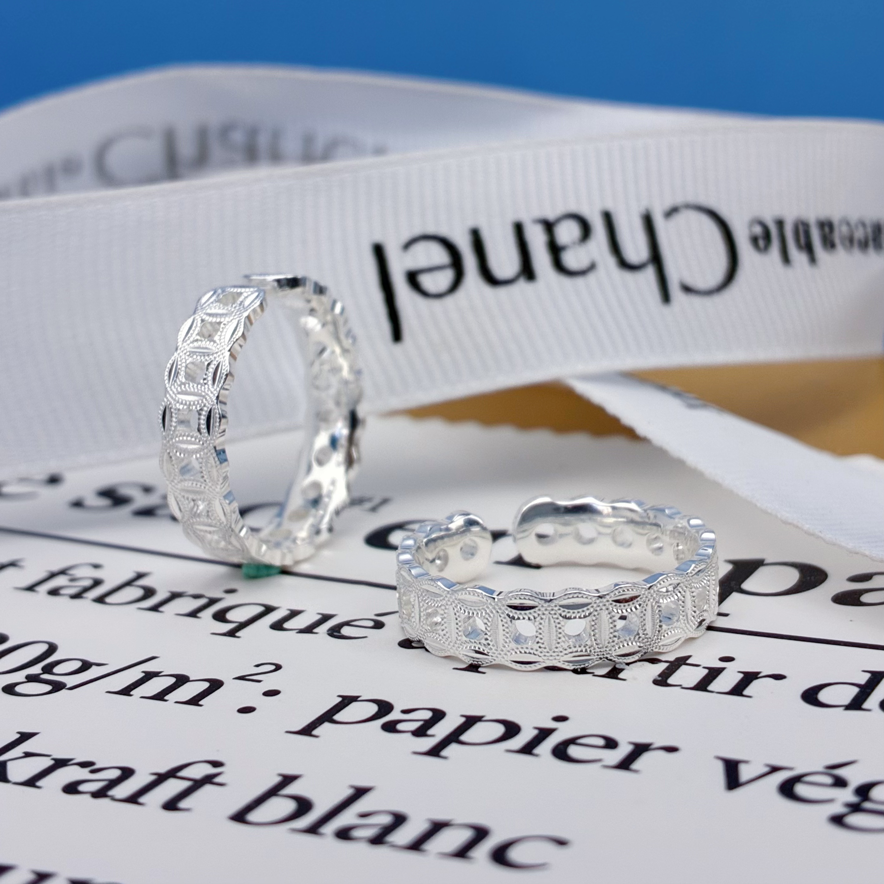 君派 足银戒指 【钱多多】足银钱多多手工戒指暴富有钱花时尚高级感