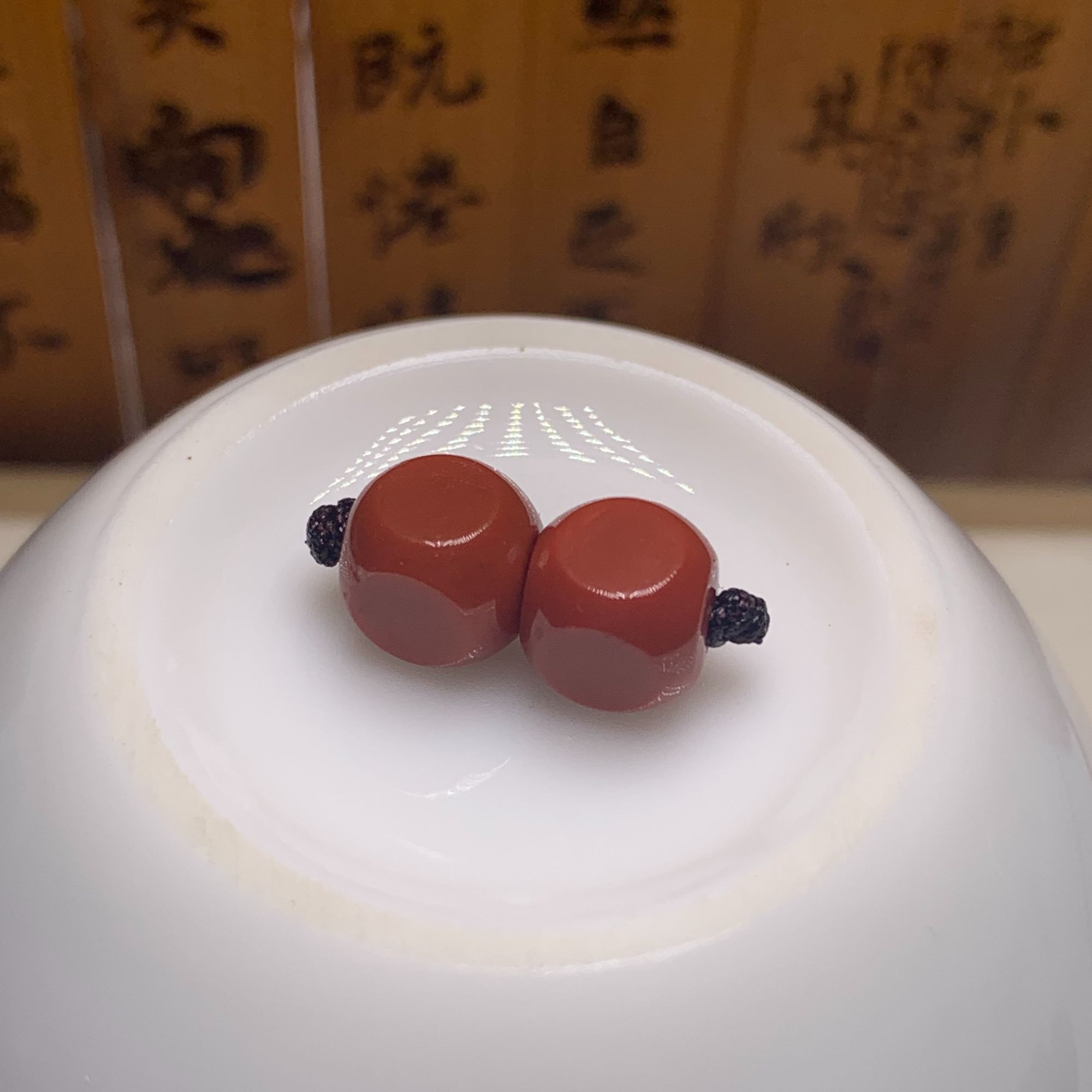 原矿西昌南红玛瑙六方珠文玩对珠散珠配饰