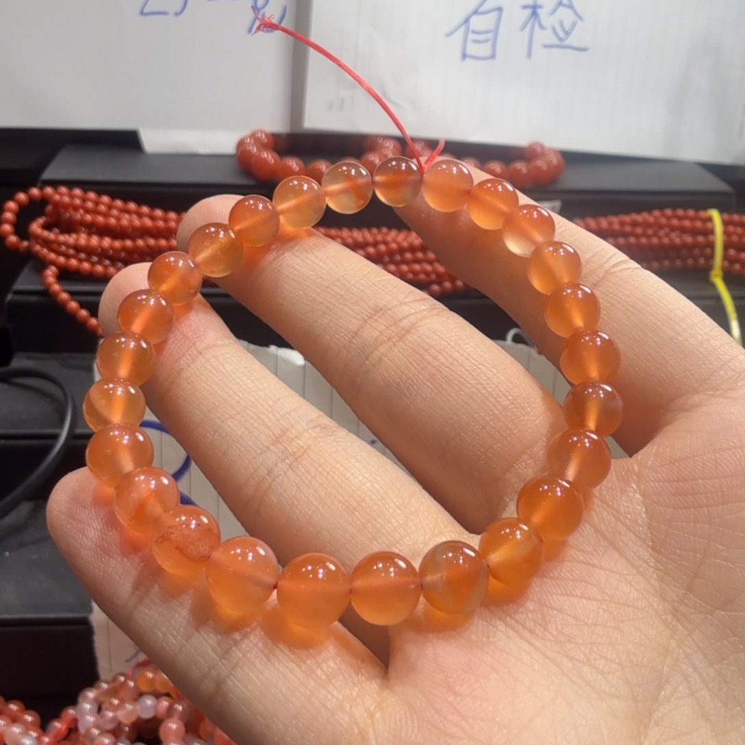 南红玛瑙未镶嵌手串
