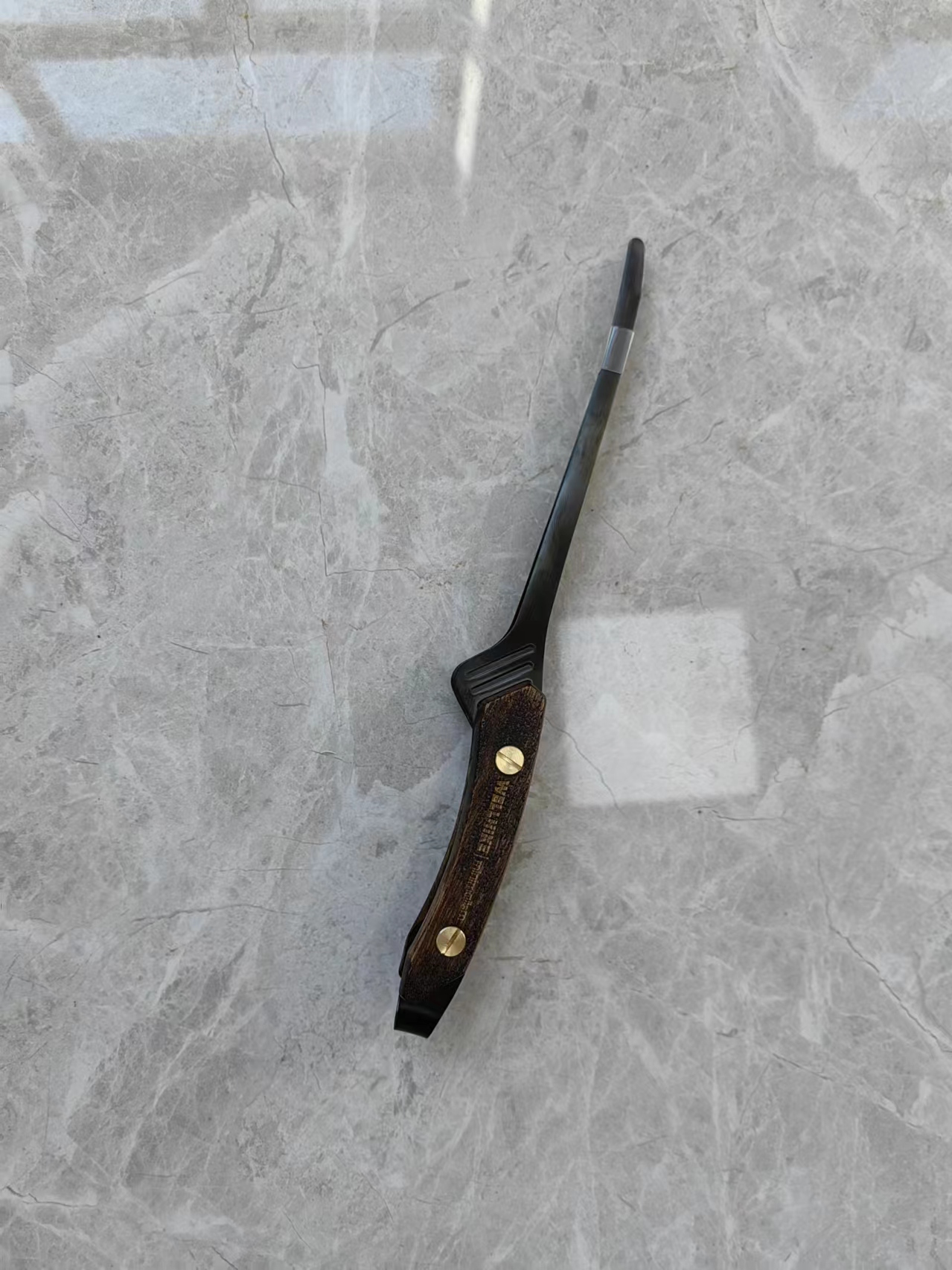 户外复古不锈钢木柄烤肉夹煎牛排防烫餐厅厨房食物夹子018