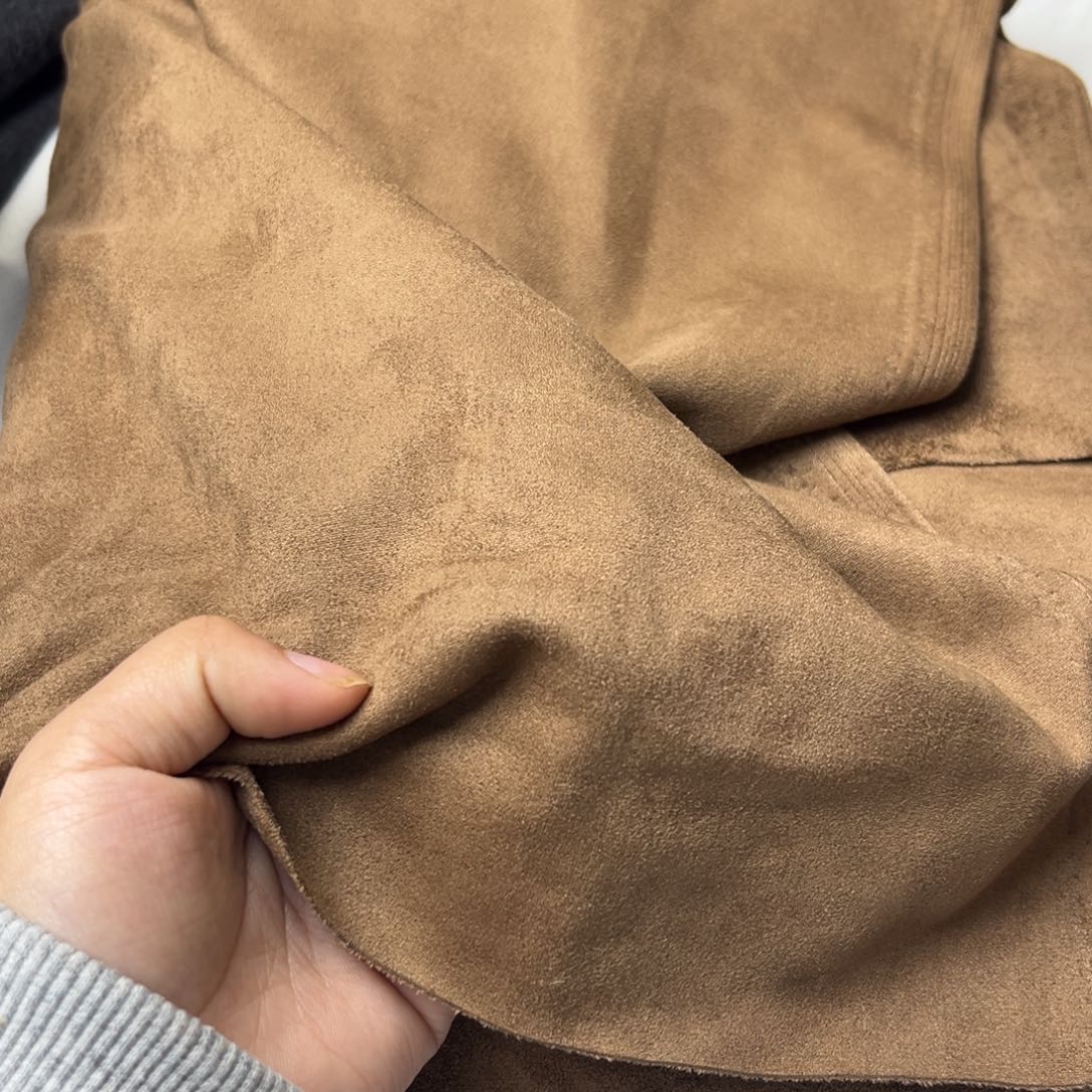 深咖色双面麂皮绒1米