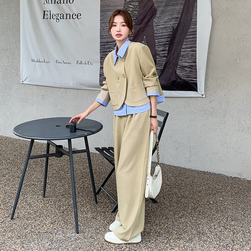通勤风宽松炸街沙丘废土风高街穿搭极简风女春秋西装显瘦气质时尚