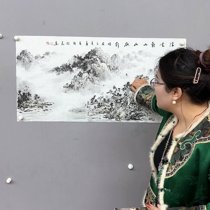 国画中美老师纯手绘作品