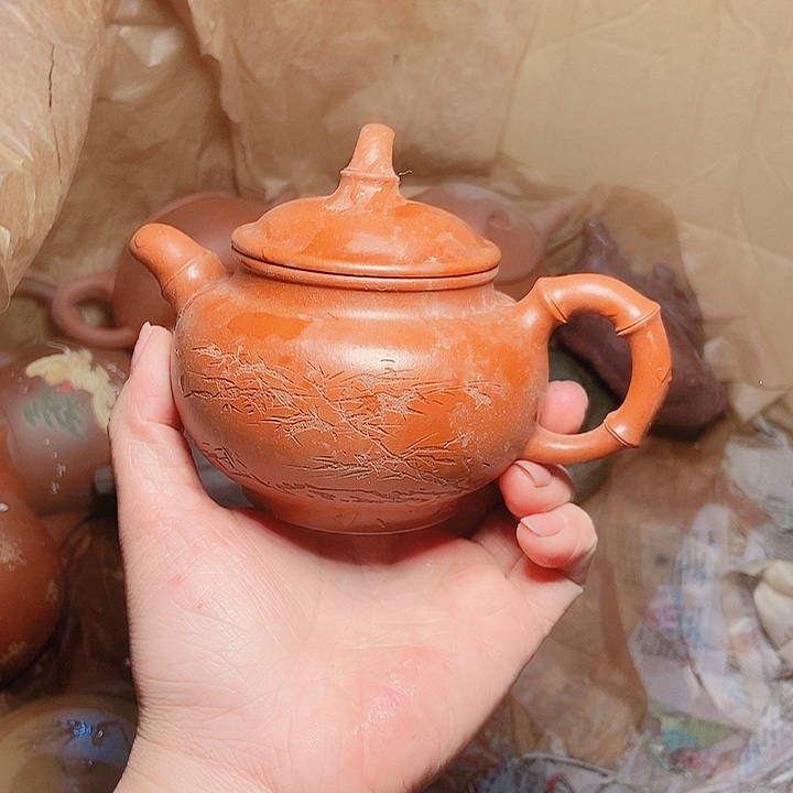 紫砂茶杯宜兴紫砂全手工制作