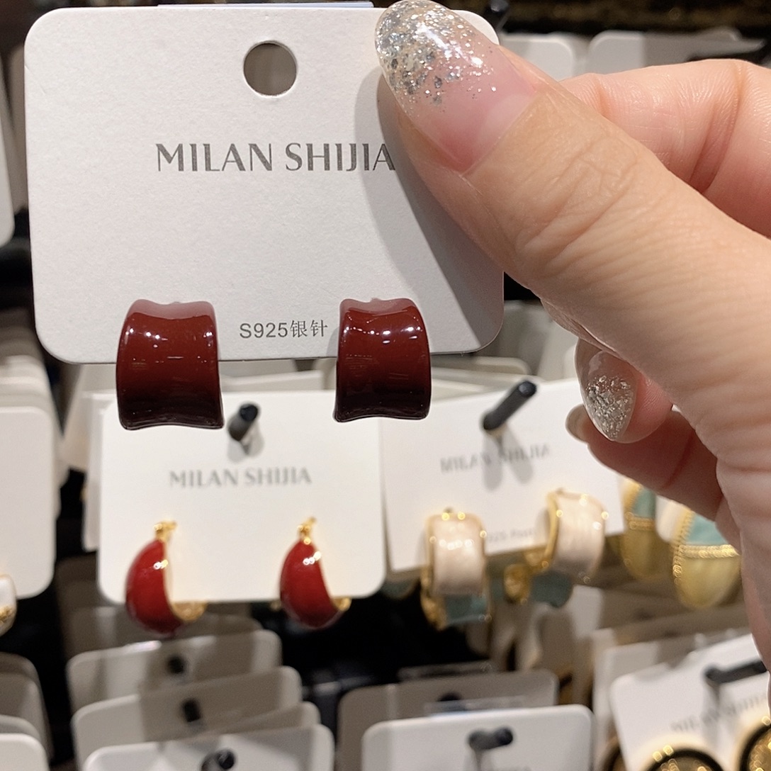 铜合金925银暗红色小c