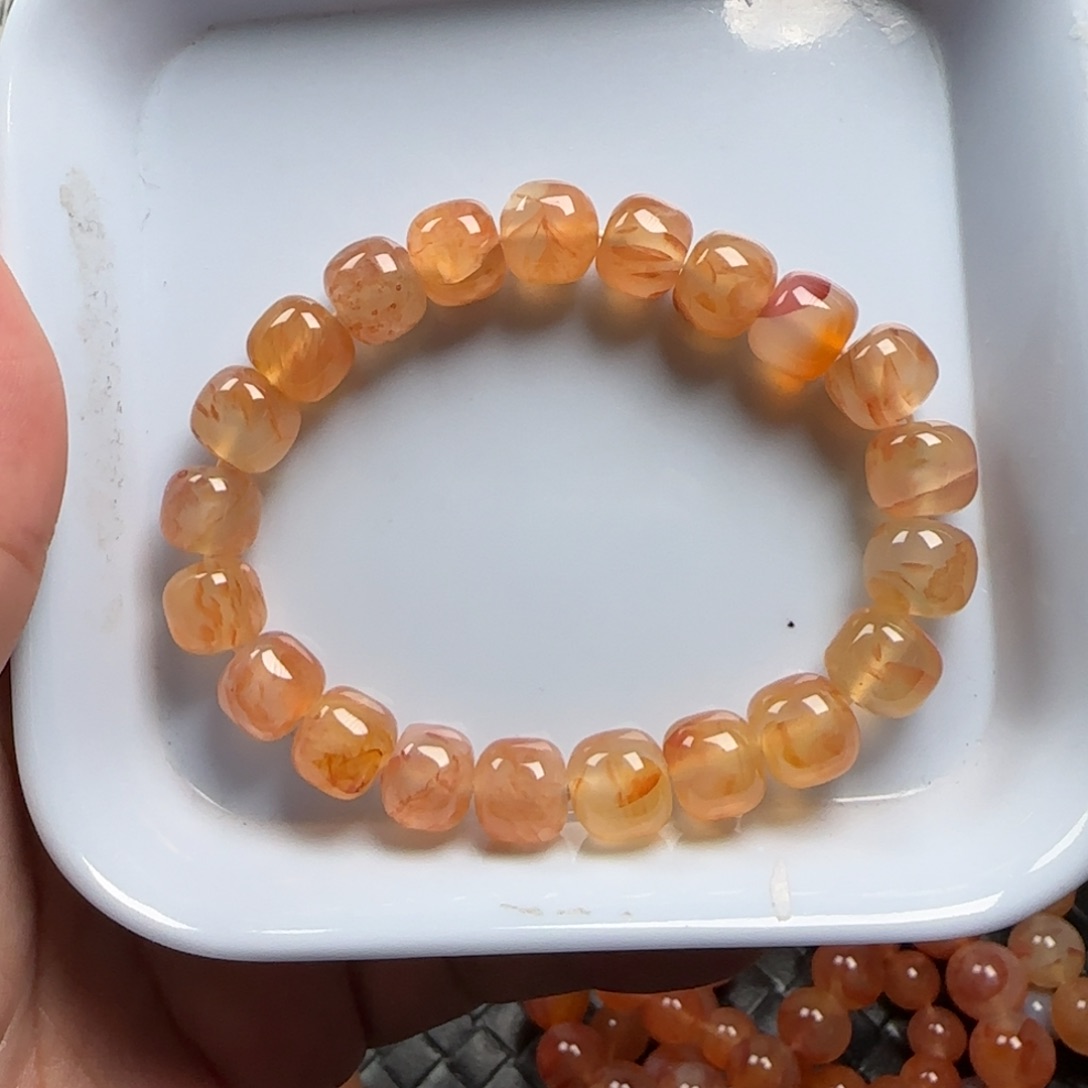 未镶嵌玛瑙/玉髓珠宝半成品