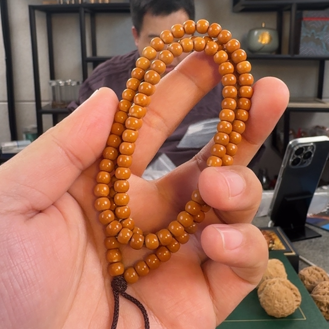 手串橄榄核X1217核尖长串5.7左右