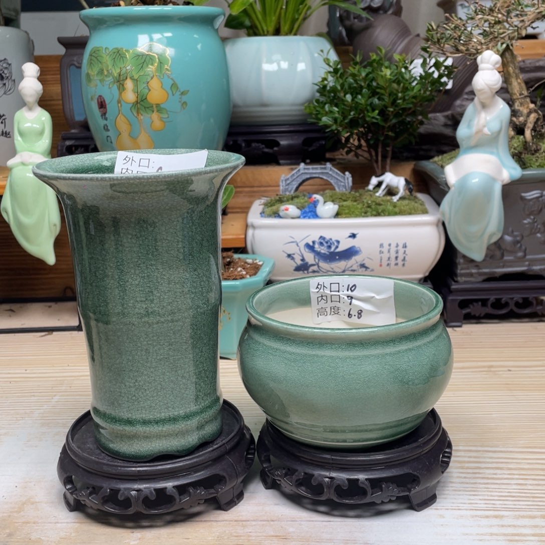 紫砂花盆陶瓷艺术花盆陶瓷