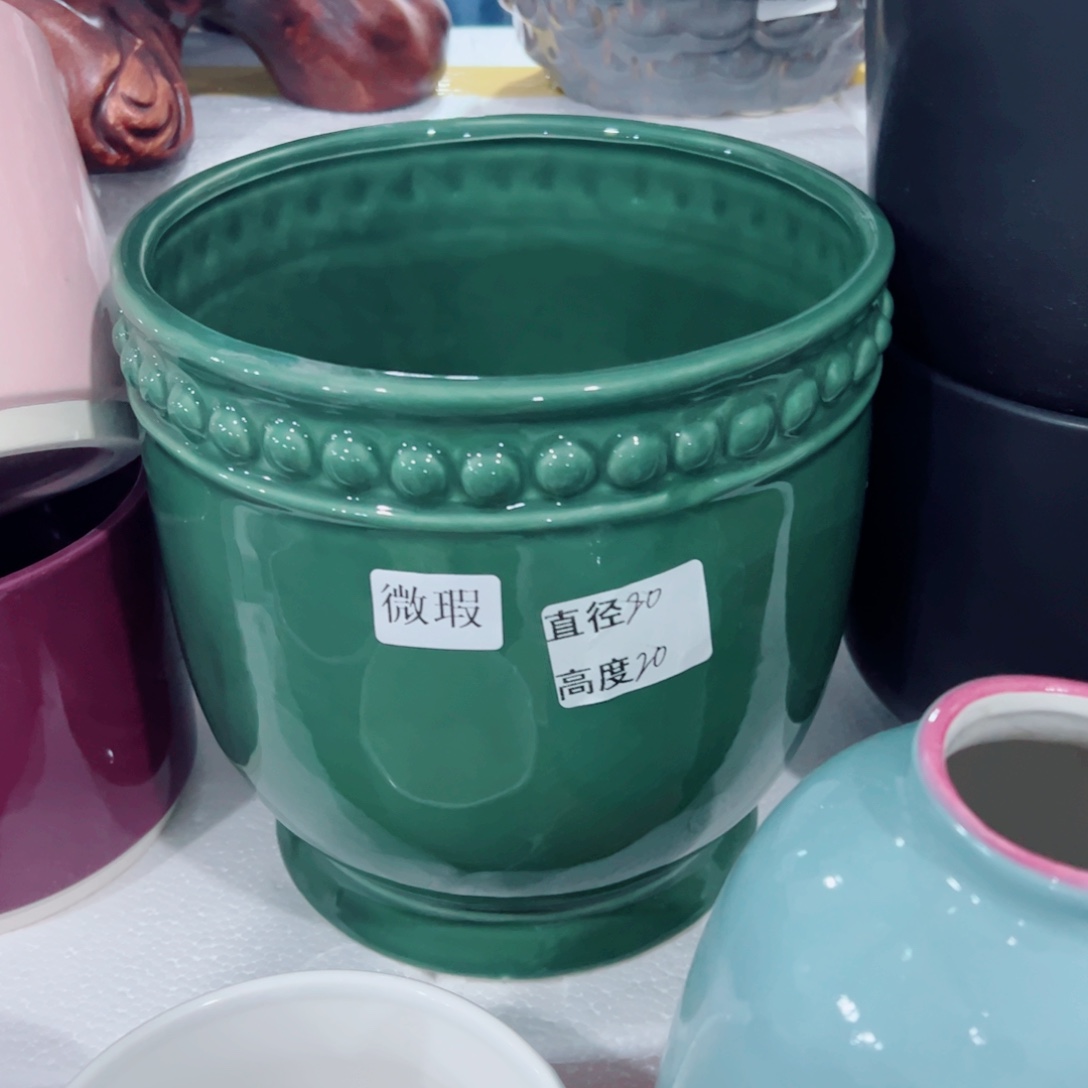 有孔，陶瓷花盆满10米包邮发货