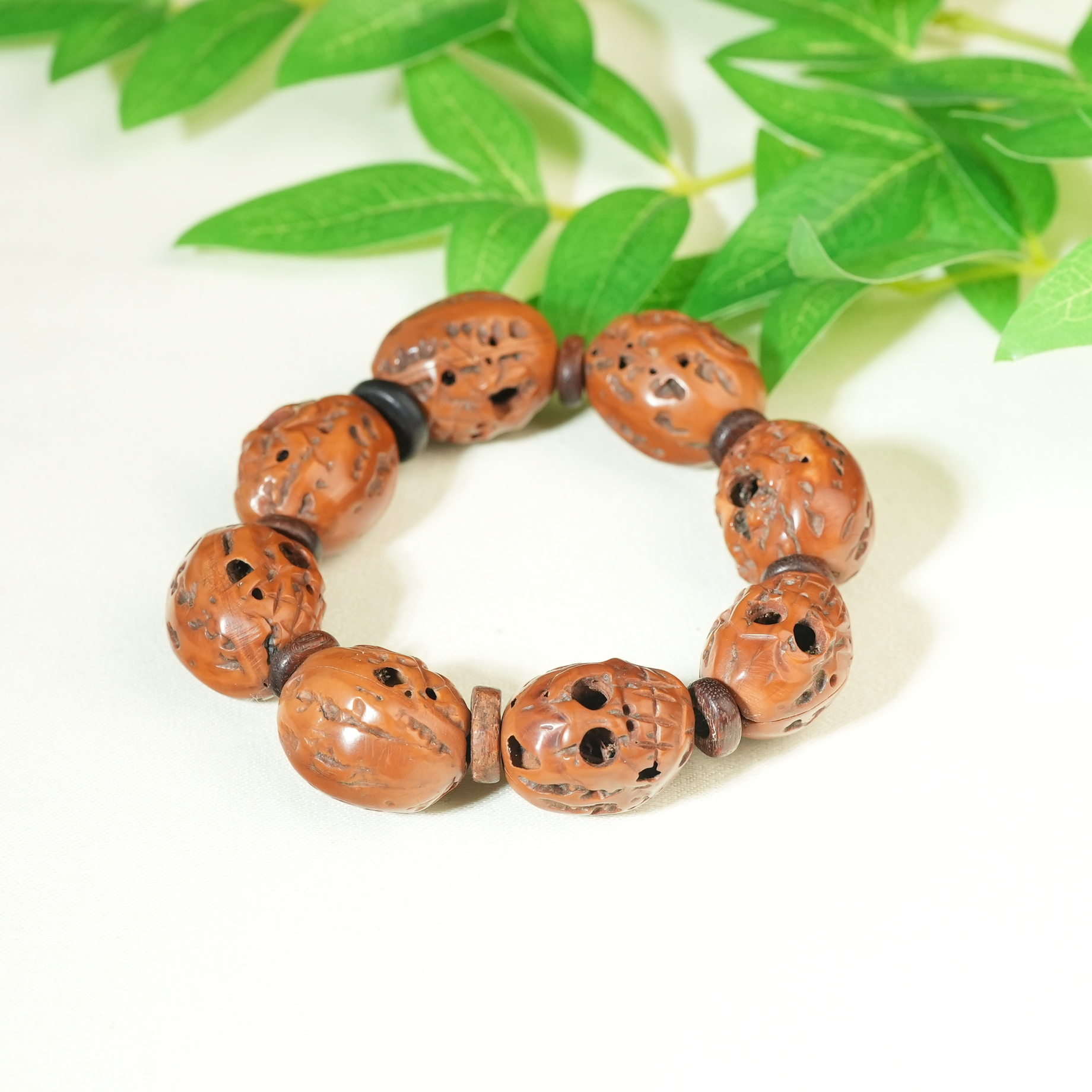 民国核雕尸陀林手串【华豫之门】AAGTY25106013