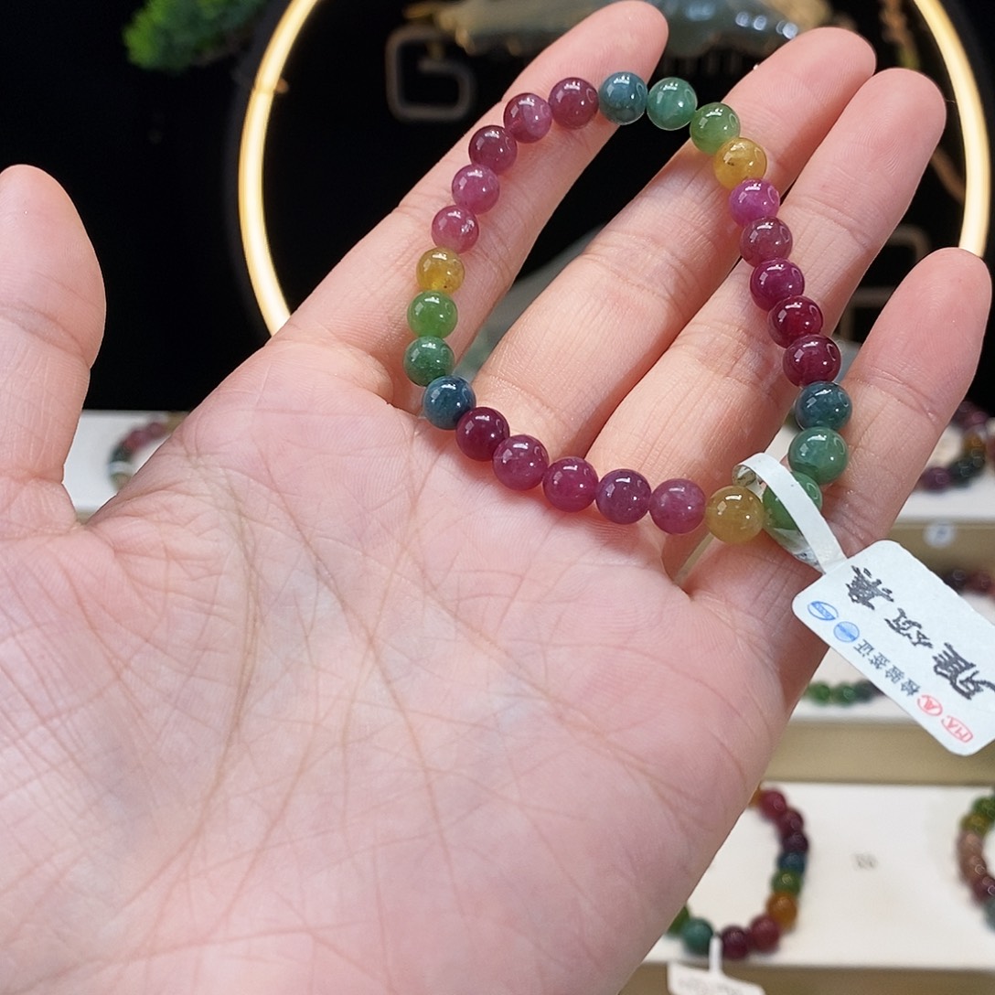 手串未镶嵌碧玺G2239单圈颜色微差