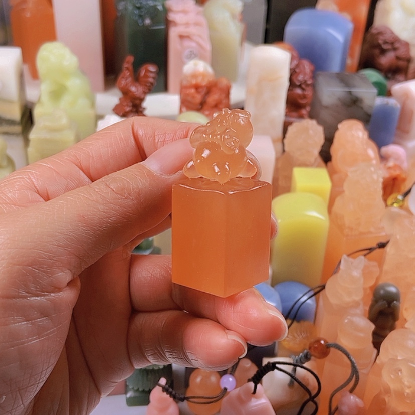 【闪购商品】老挝石青田石雕艺术品
