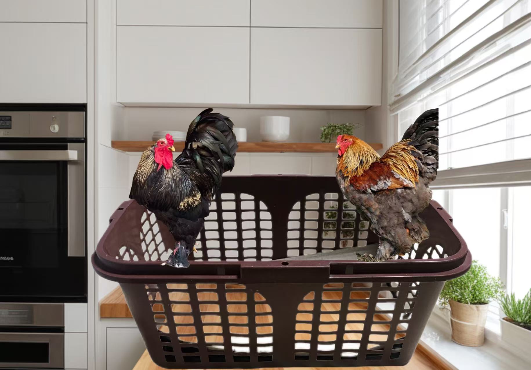 婆罗门鸡 家庭专用婆罗门收纳筐 可装6只