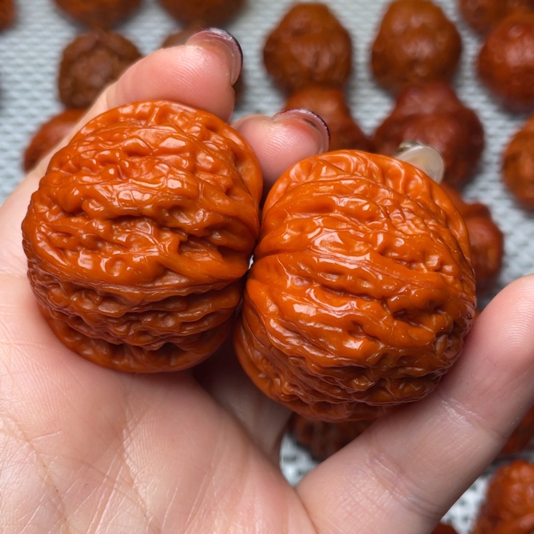 桃核吊坠旭**烈文玩核桃 手把件 铁锤妹妹 41