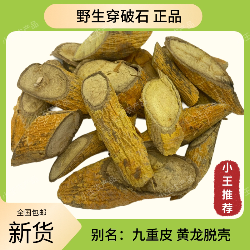 福建野生穿破石正品九重皮煲汤煮水手工砍段500克包邮