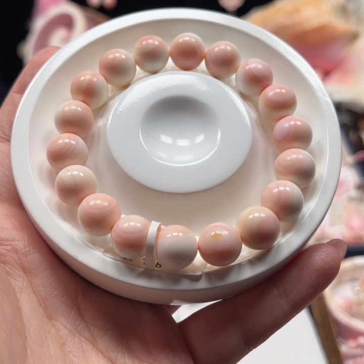 冬****手串/手链贝壳粉贝卡11单圈