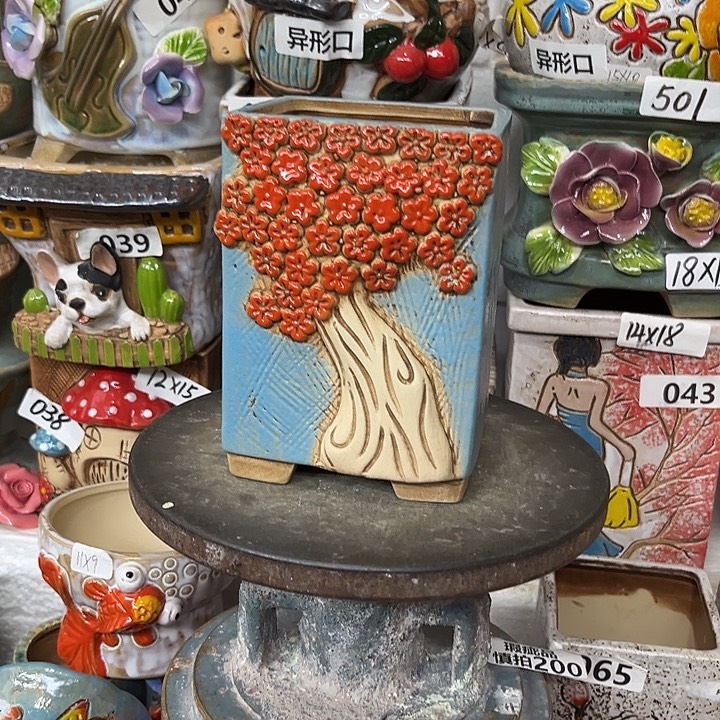 粗陶材质多肉花盆