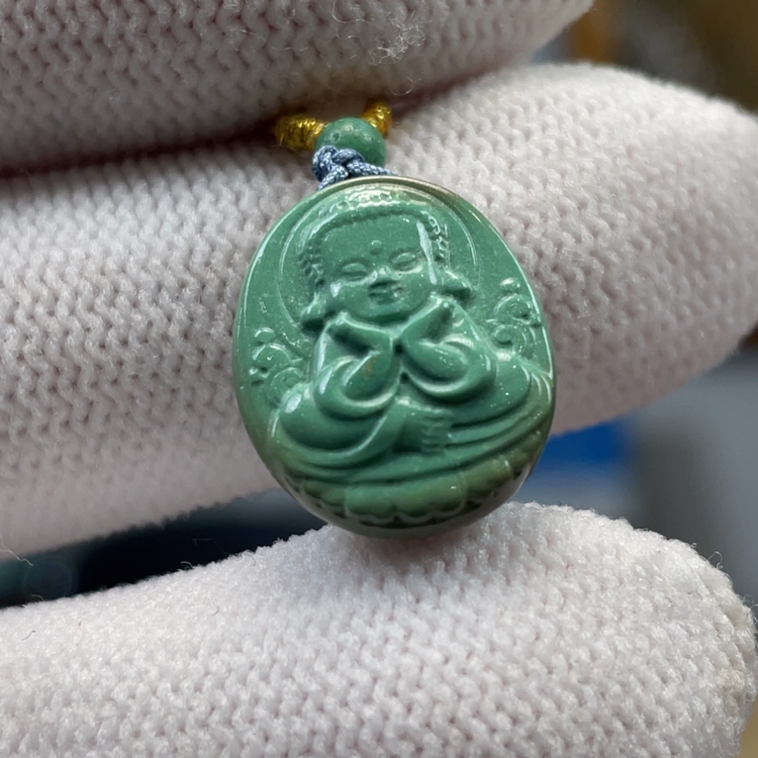 绿松石未镶嵌挂件