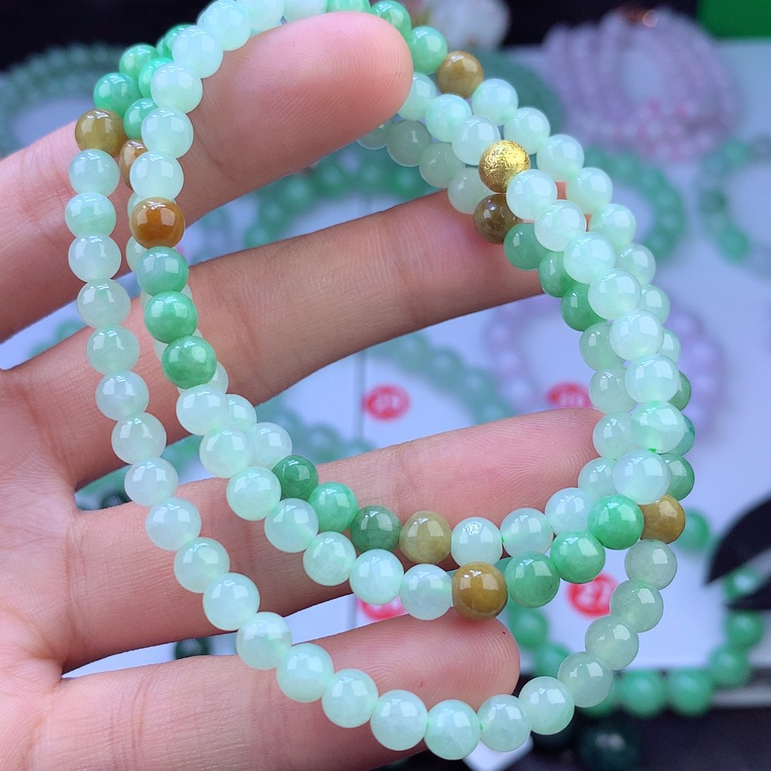 翡翠未镶嵌毛衣链