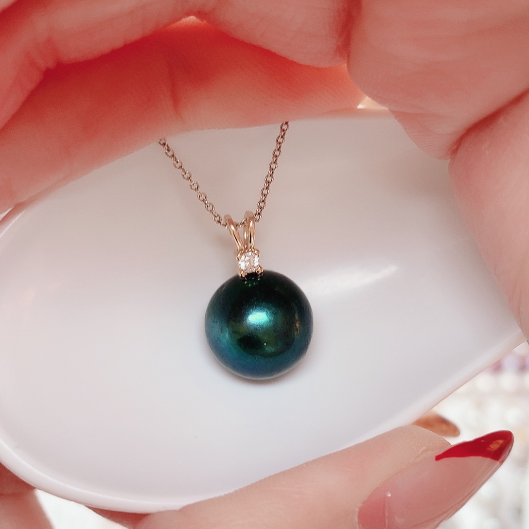 淡水珍珠吊坠(赠链)合金