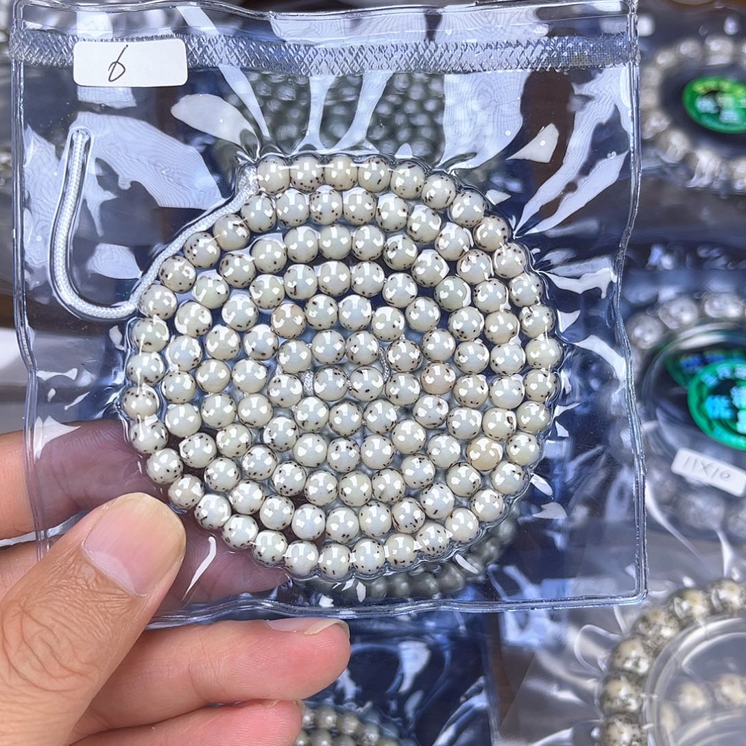 星月菩提吊坠石玉料河豚圆珠脖挂卡6