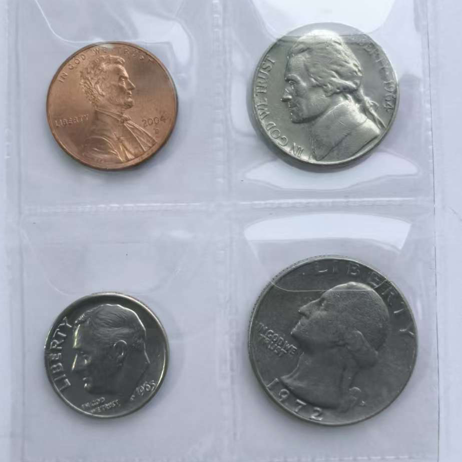 美国硬币非流通硬币套币4枚一组