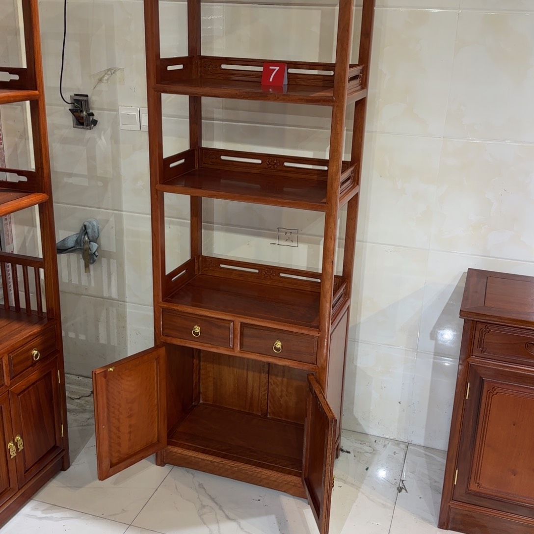 花梨木类成套家具用****7越南花梨62✖️33高178书柜