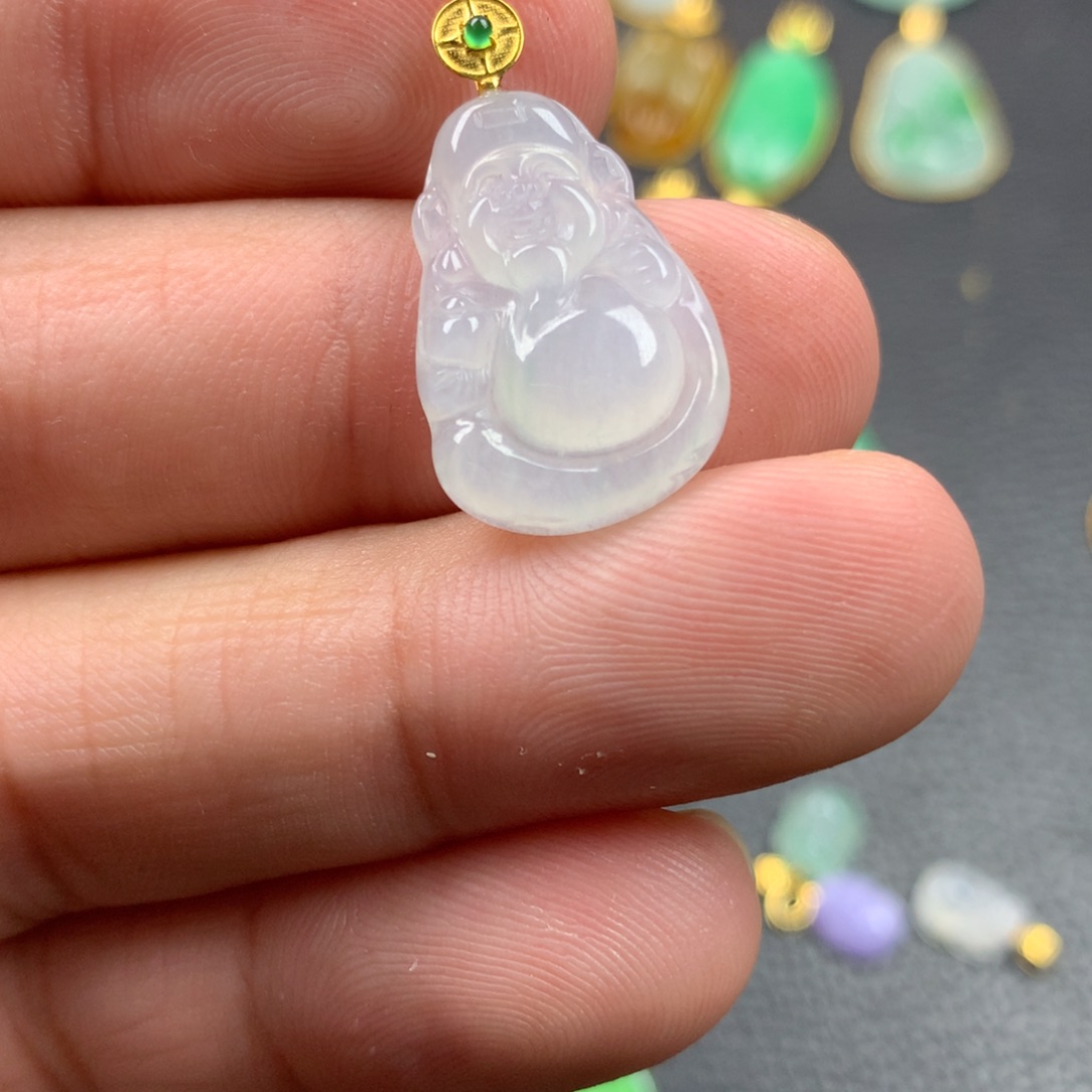 【闪购商品】颈饰18K金镶嵌翡翠翡翠