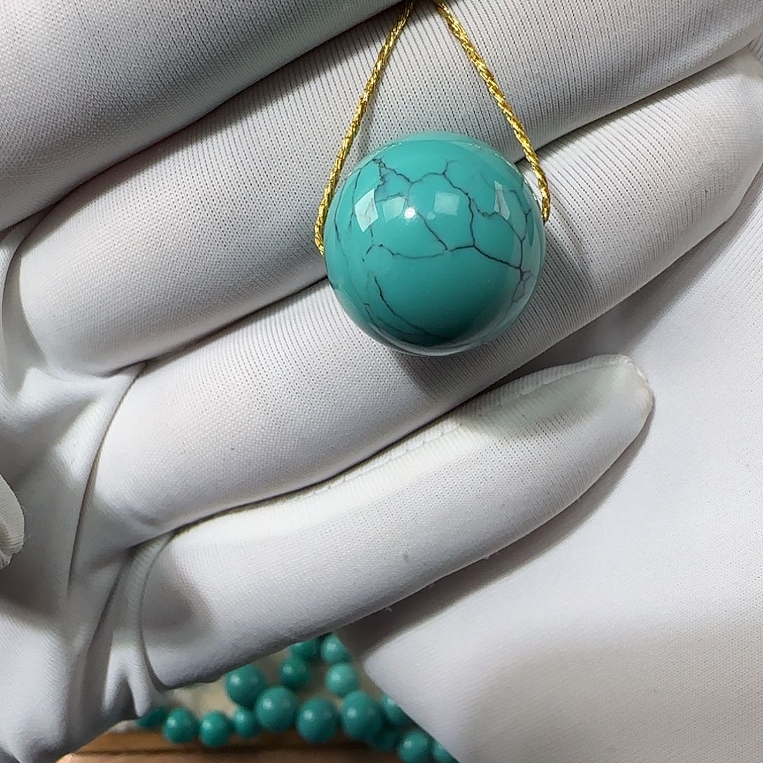 绿松石未镶嵌16mm➕单珠