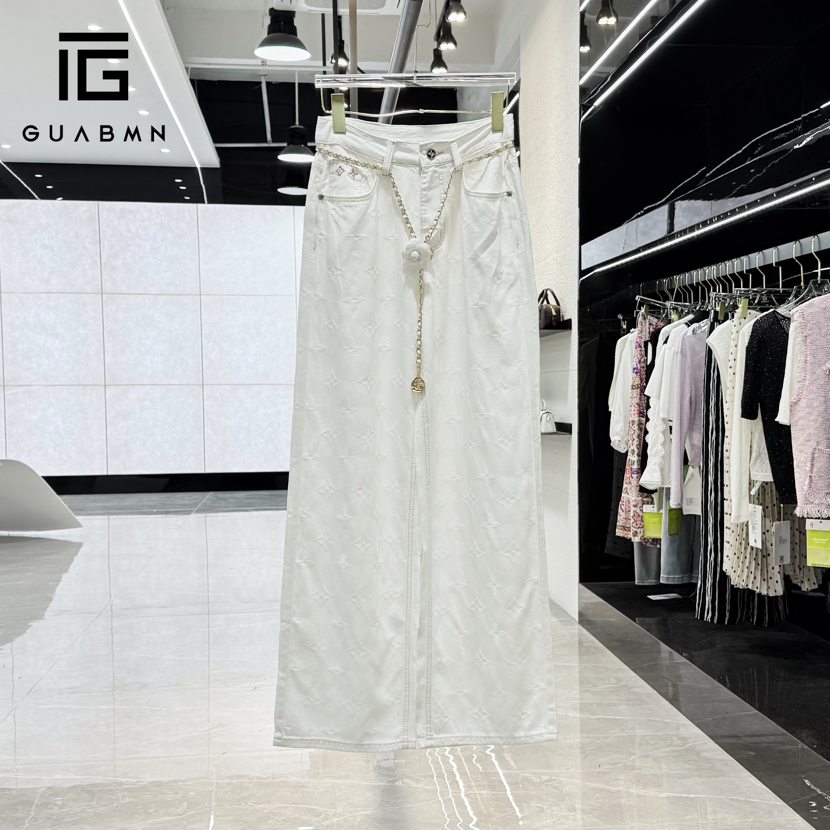 GUABMN2025夏季新款时尚女宽松显瘦百搭直筒阔腿裤休闲裤5397