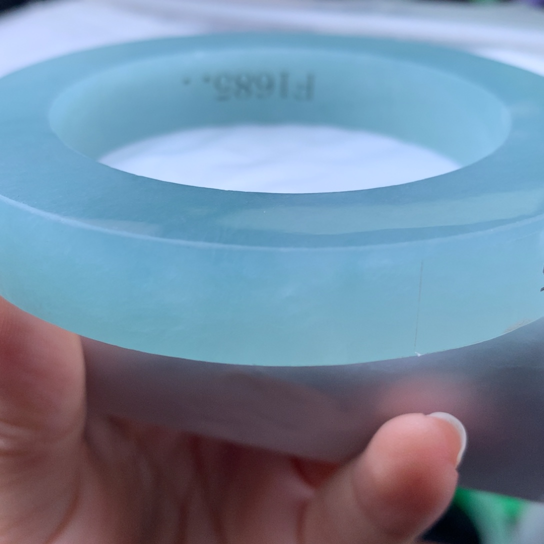 定制翡翠未镶嵌天空蓝55一63