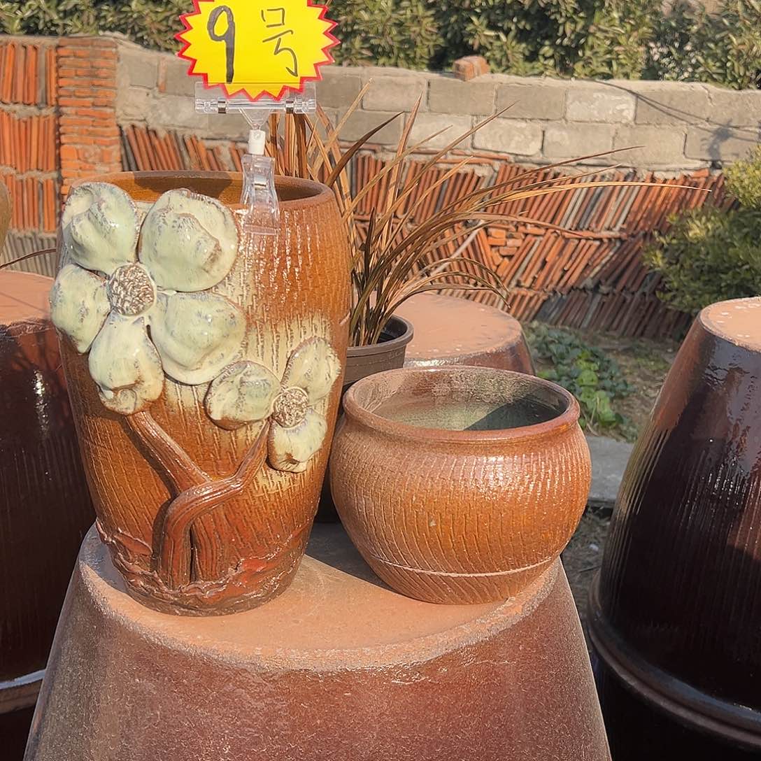 紫砂花盆紫砂32.18.15.19瑕