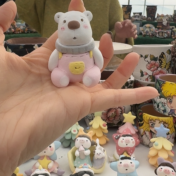 瑶****粉色小熊摆件摆件摆件摆件