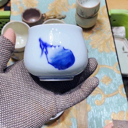 瓷片新年快乐。万事如意