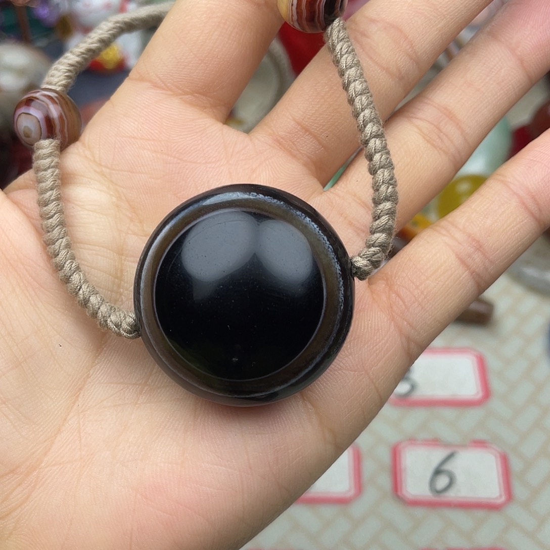 搁***@玛瑙/玉髓合金颈饰