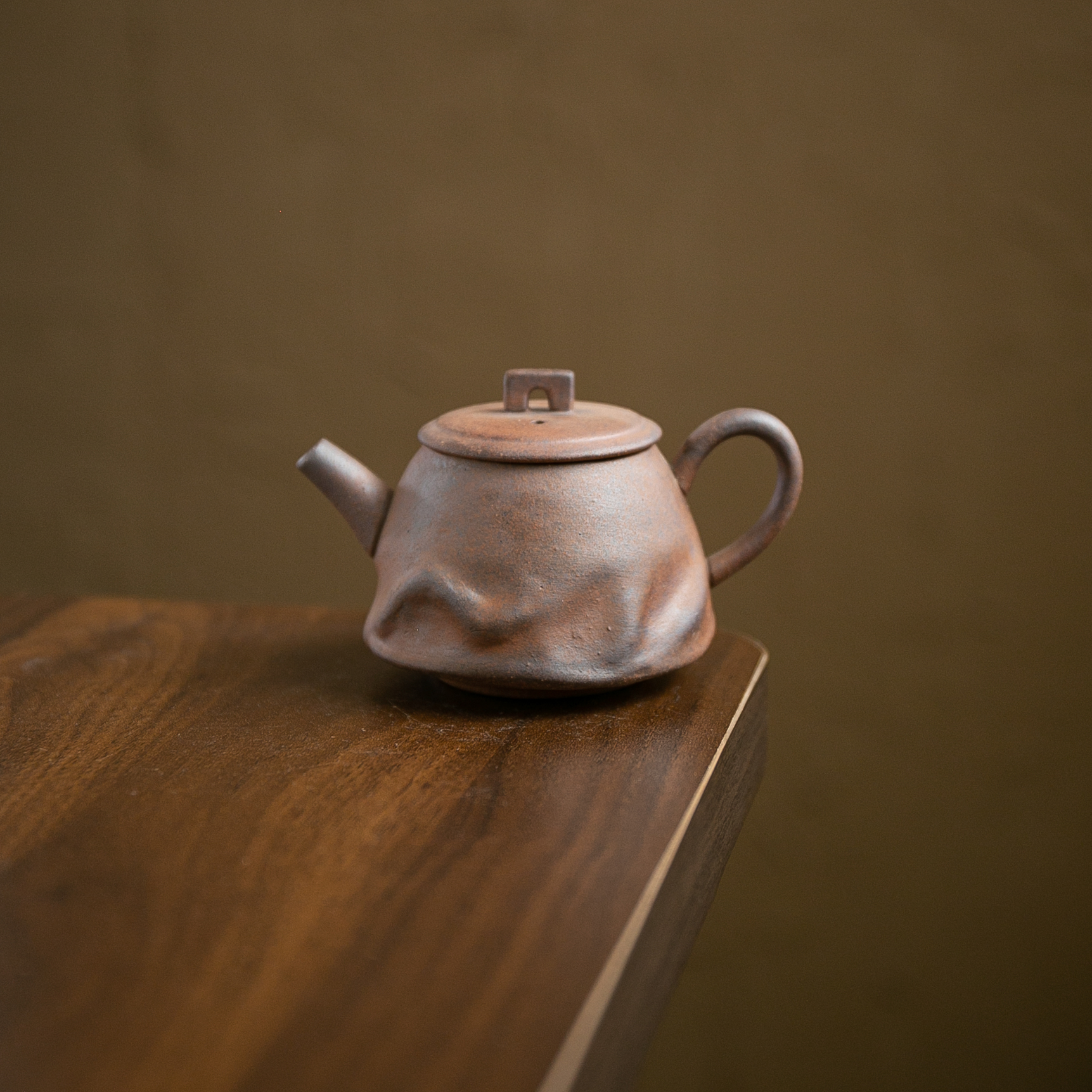 【老岩泥】粗陶质岩壶.1328.粗陶老岩泥中式茶壶泡茶器.BL