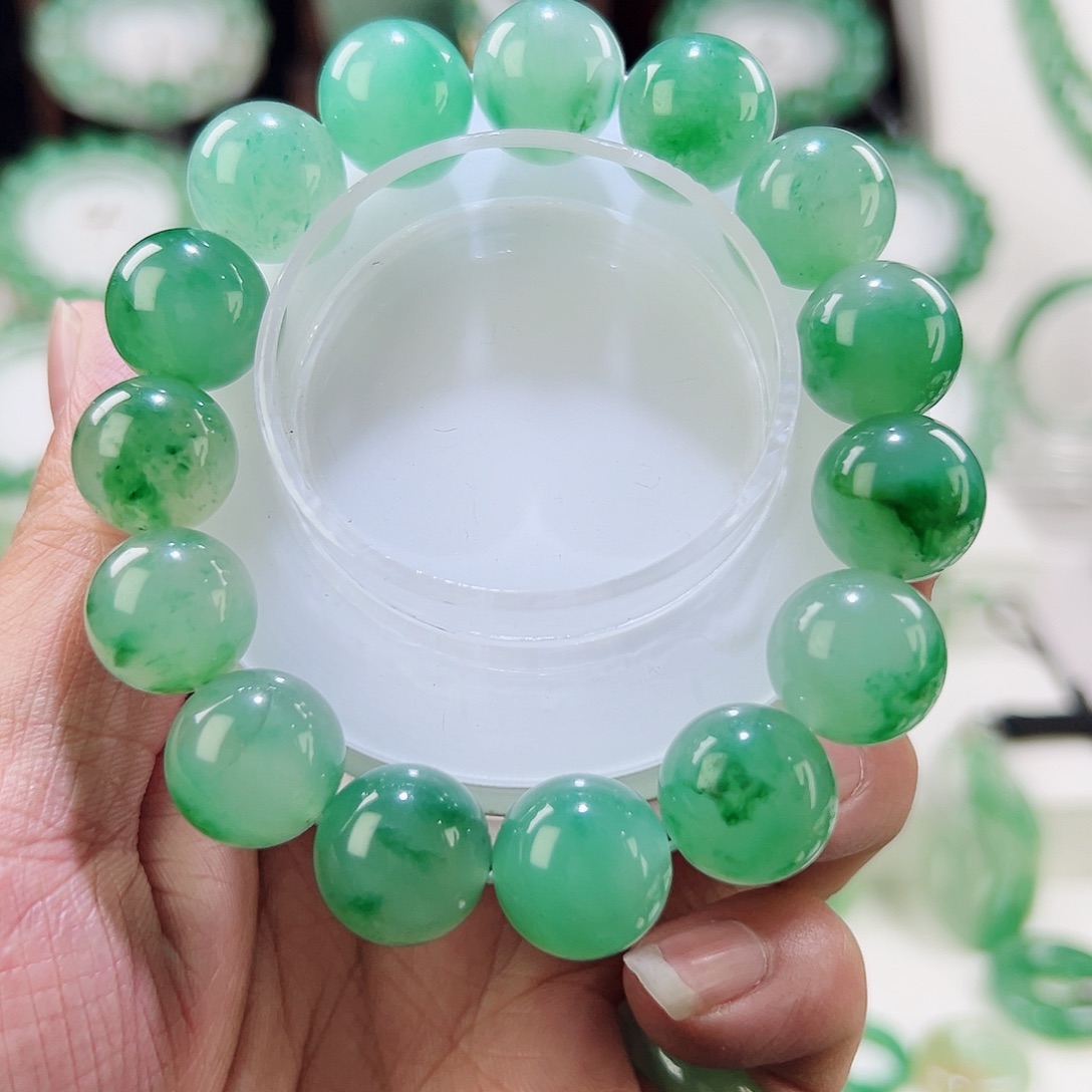 石英质玉手串未镶嵌卡15➕珠子手串