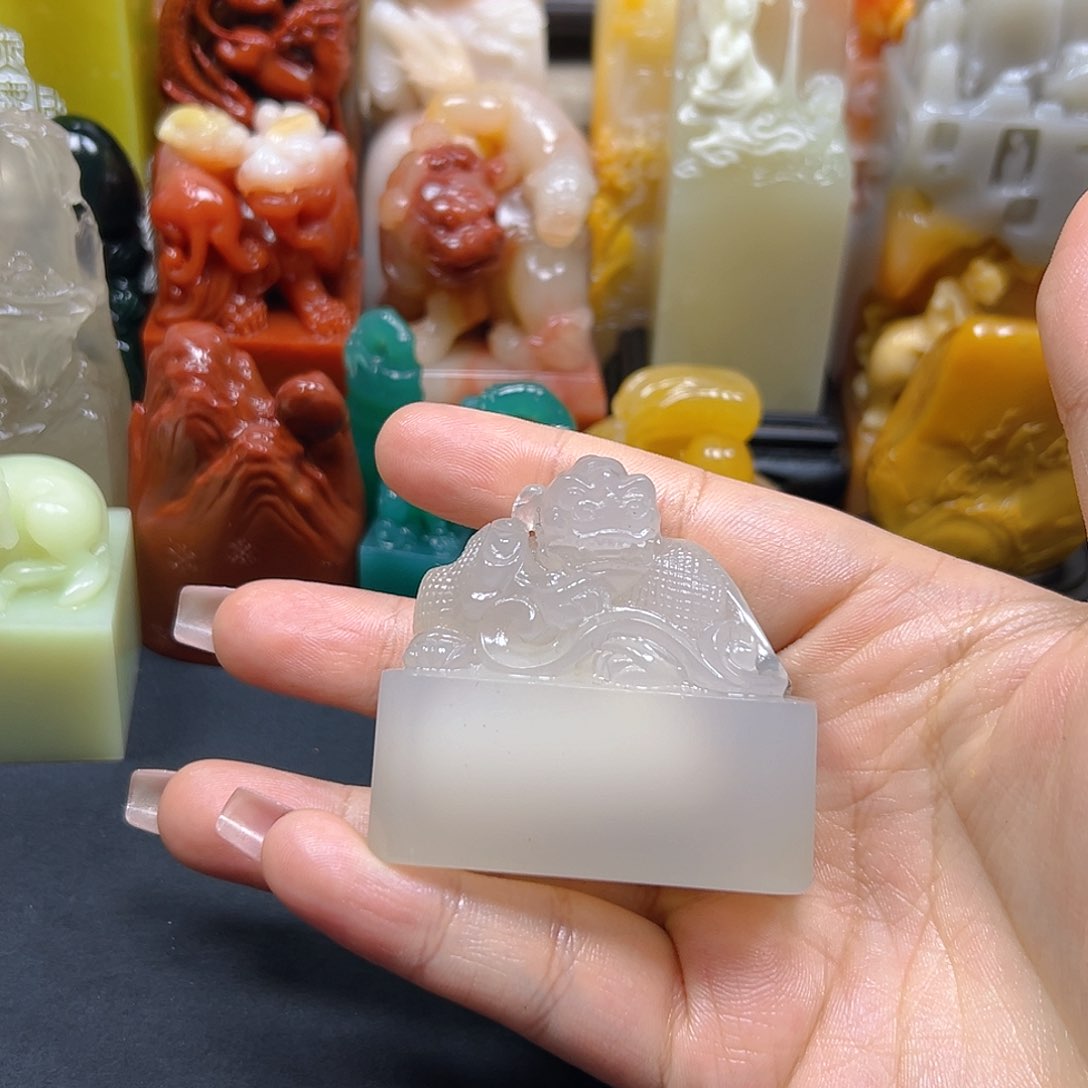 寿山石在**∽印章雕刻工艺