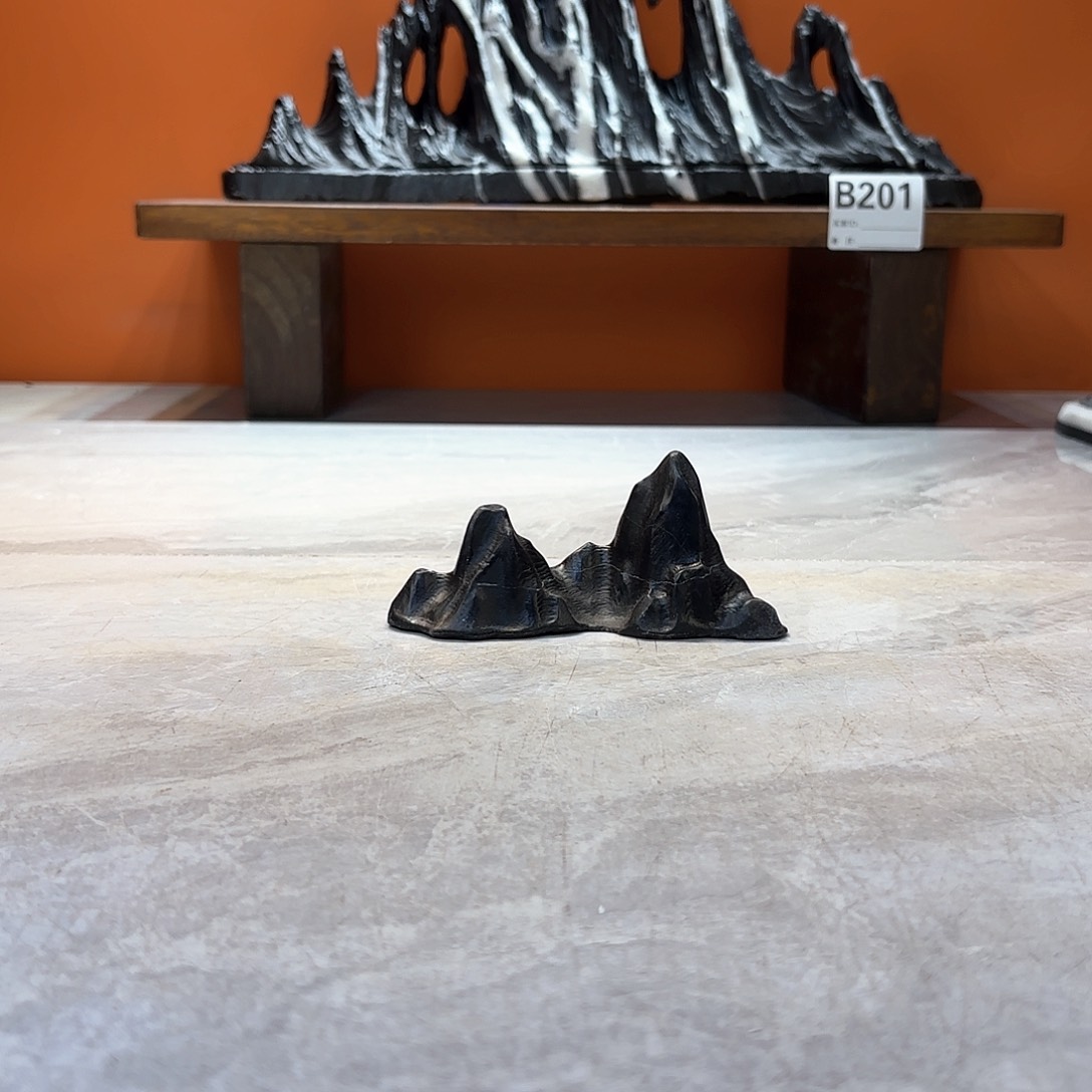 摆件计**子灵璧石奇石摆件 