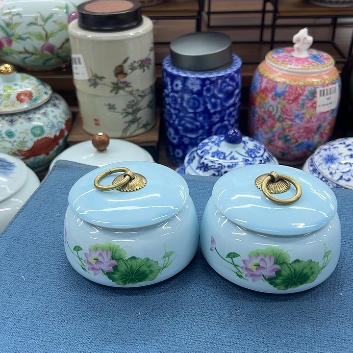 瓷片茶叶罐茶叶罐@@1412