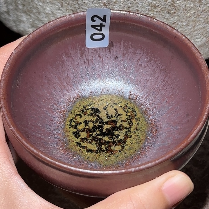 茶盏琢泥窑柴烧开窑