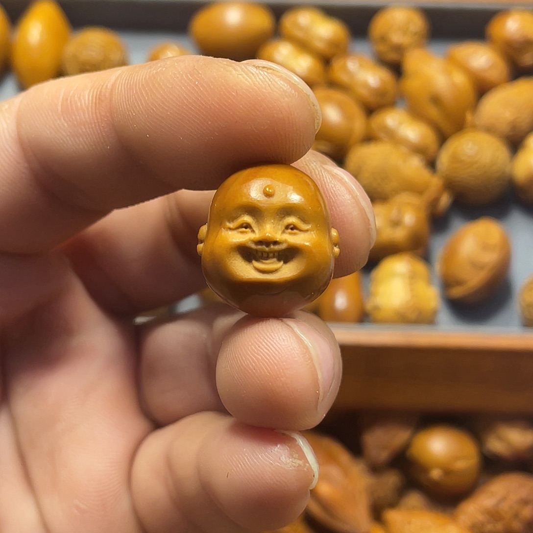 橄榄核手串/手链笑佛头974