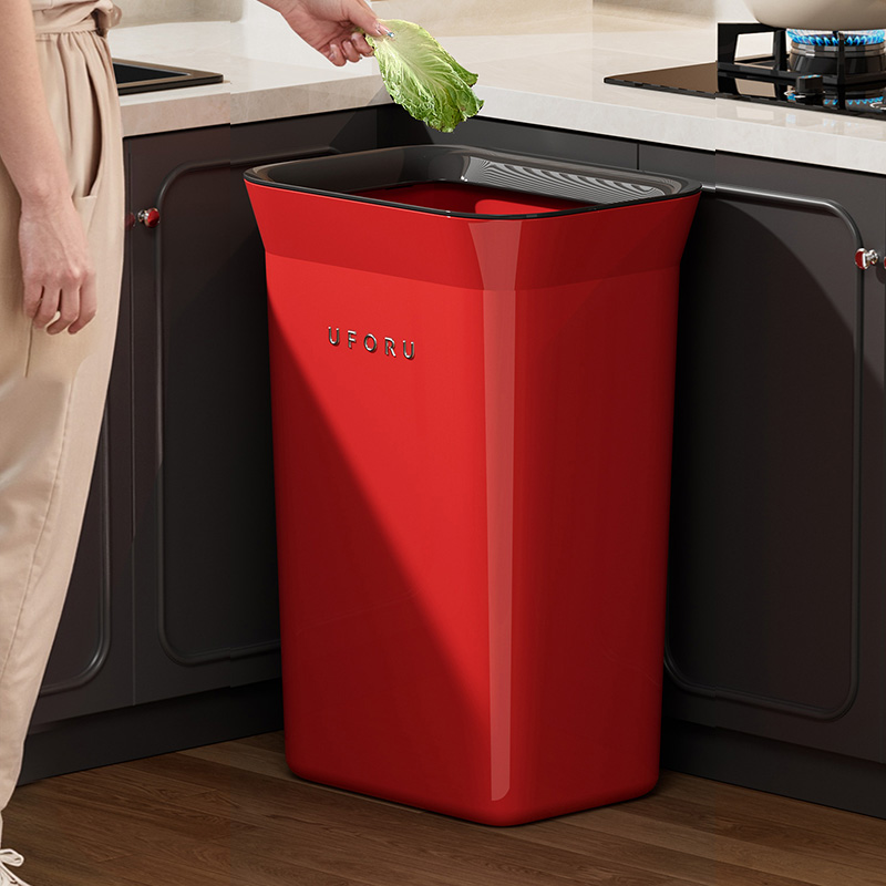 家用厨房大容量垃圾桶简约免弯腰高筒垃圾高颜值收纳桶